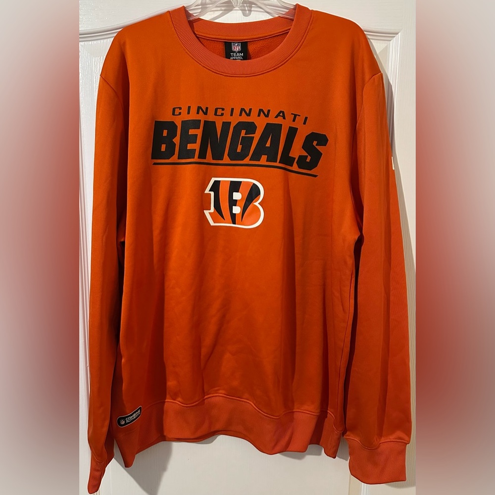 New Era NFL Team Apparel‎ *Cincinnati Bengals Combine* Pullover Orange Black XL